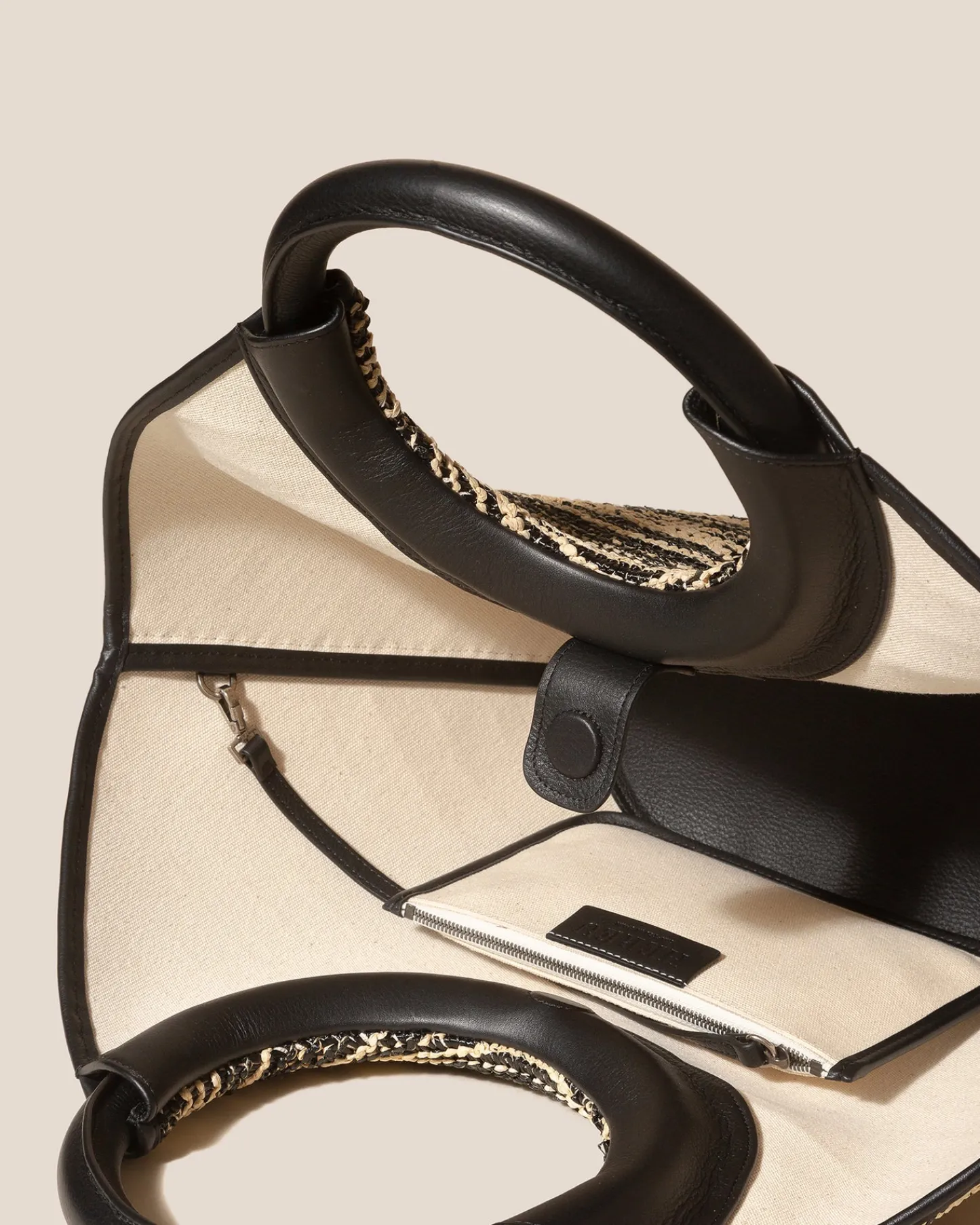 Hereu Studio Cabassa Raffia Bicolour> Tote Bags