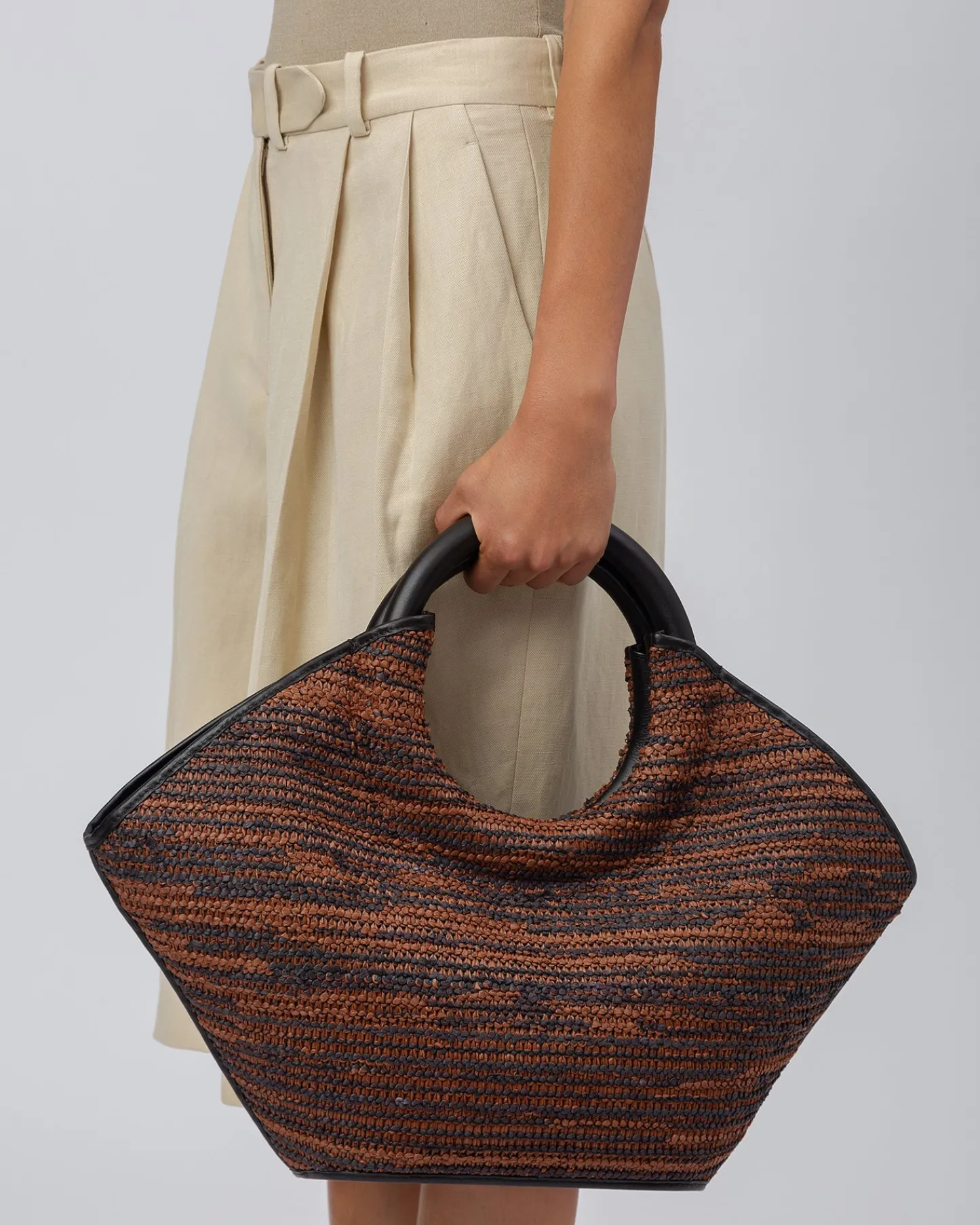 Hereu Studio Cabassa Raffia Bicolour> Basket Bags