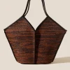 Hereu Studio Calella Raffia Bicolour> Tote Bags