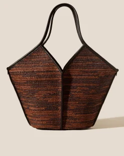 Hereu Studio Calella Raffia Bicolour> Tote Bags
