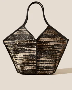 Hereu Studio Calella Raffia Bicolour> Tote Bags