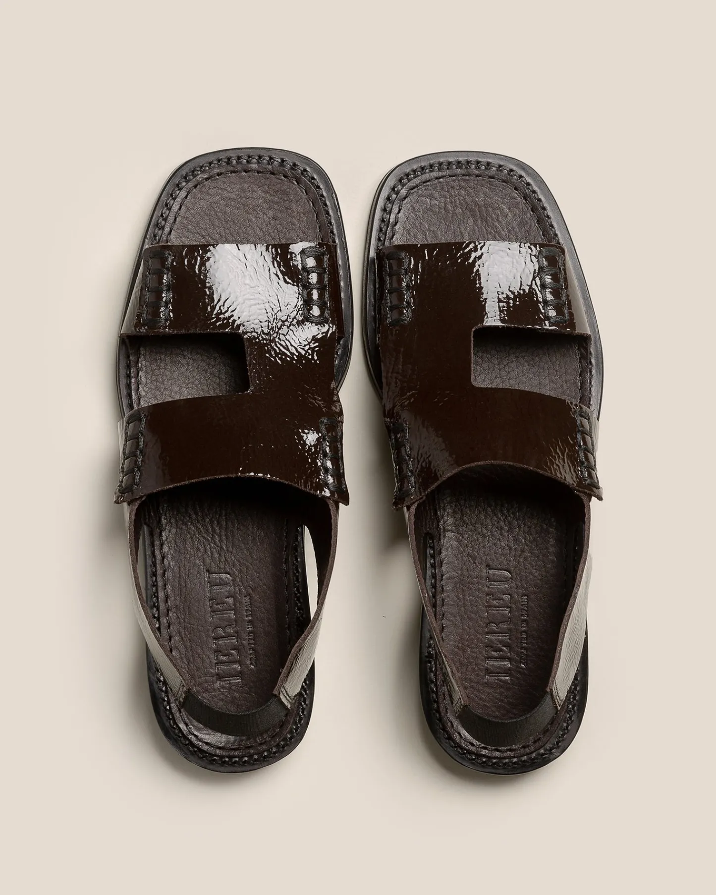 Hereu Studio Llaut Square Crinkled Glossy> Sandals